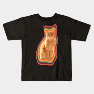 tabby cat painting Kids T-Shirt